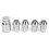 4x M12x1.5 Wheel Nut Locks 32mm Height 13