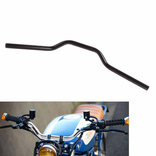 Steel Motorcycle Handlebar 22mm Black 1
