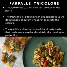 Garofalo Farfalle Tricolore Italian Dried Pasta, with Spinach and Tomato, 500g (Pack of 1)