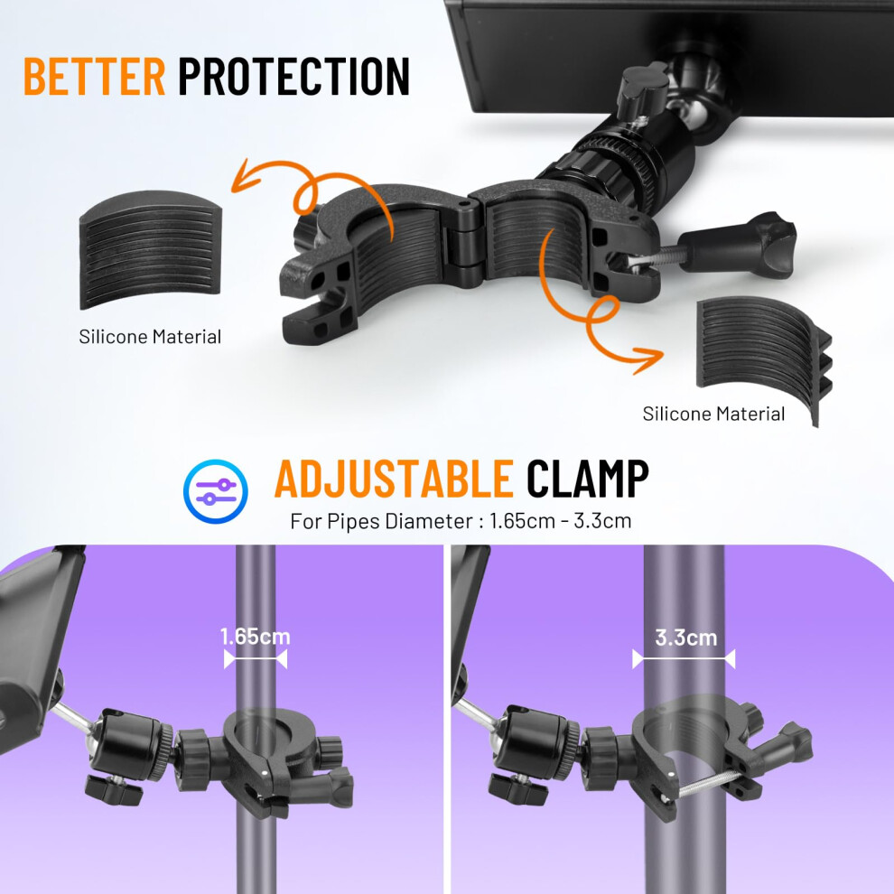 Photos - Holder / Car Charger CAHAYA iPad Mic Stand Mount: for Tablet with 360 Rotated Ball Head Co