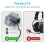 Cubilux Lavalier Microphone Windscreen Set, Foam and Furry, 5 Each 6