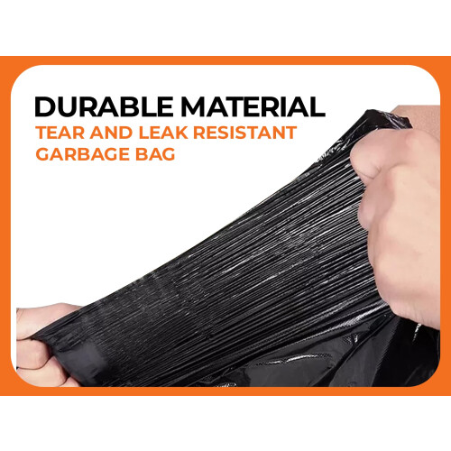 Haya Home 100l litre 40 Drawstring Bin Bags Bin Liners Plastic Refuse 2