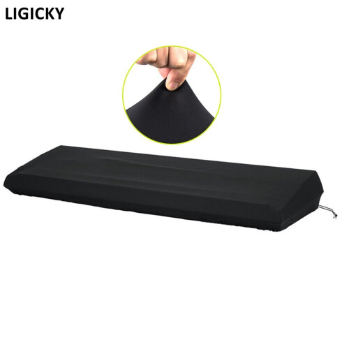 LIGICKY Stretchable 88key Digital Piano Keyboard Dust Cover, Black 1