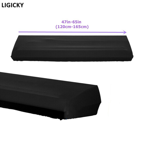 LIGICKY Stretchable 88key Digital Piano Keyboard Dust Cover, Black 2
