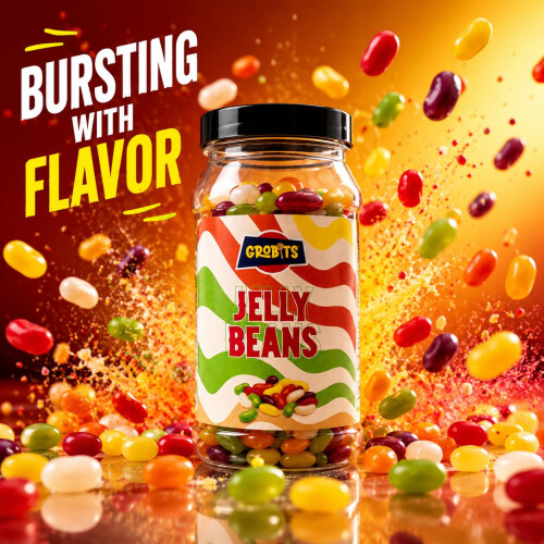 GROBITS  Jelly Beans Retro Sweets Gift Jar 800g – Assorted Pick  Mix J 2