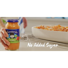 Homepride No Added Sugar Creamy Tomato & Herb Pasta Bake Sauce, 485 g Jar (Pack of 1)