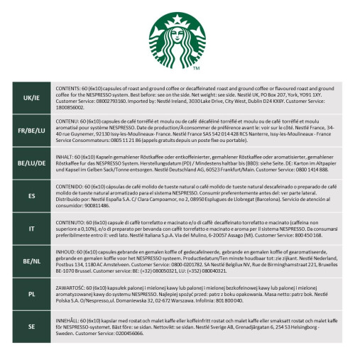 Starbucks STARBUCKS Breakfast Blend by Nespresso Medium Roast Coffee Capsules 6 2