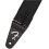Fender Fender WeighLess Running Logo Guitar Strap, 2in, Black/Black 2