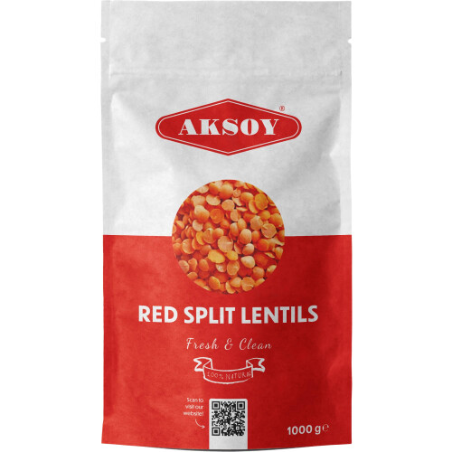 Aksoy Premium Quality Red Split Lentils 1KG 2