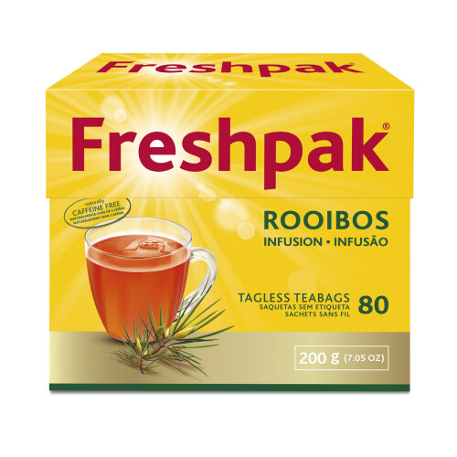 Freshpak Rooibos Tea  80 Tagless Teabags  Packed at source in South A 1