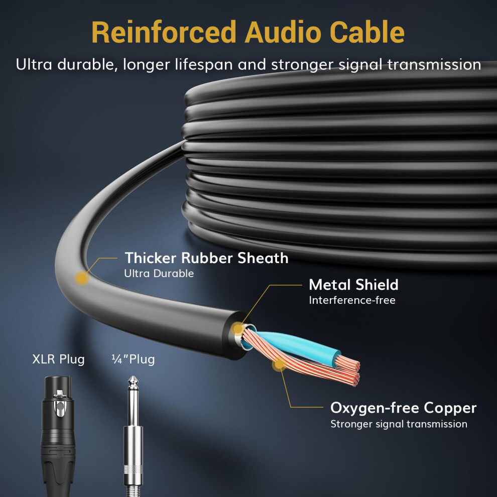 Tonor Professional Vocal Microphone For Singing, Dynamic Handheld Wire