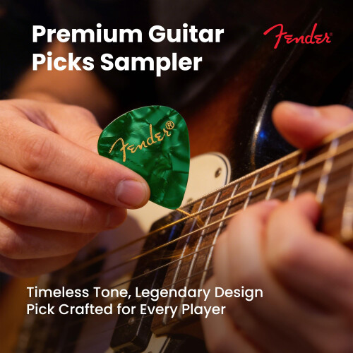 Fender Fender Premium 24 Pack Picks Sampler - Includes Thin, Medium & Heavy Gauges (Aus 1