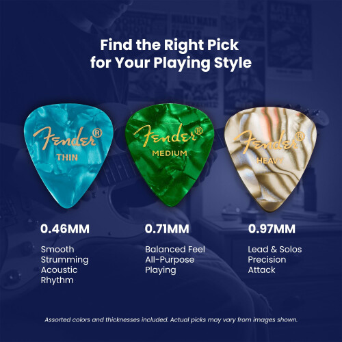 Fender Fender Premium 24 Pack Picks Sampler - Includes Thin, Medium & Heavy Gauges (Austin Bazaar Exclusive) 2