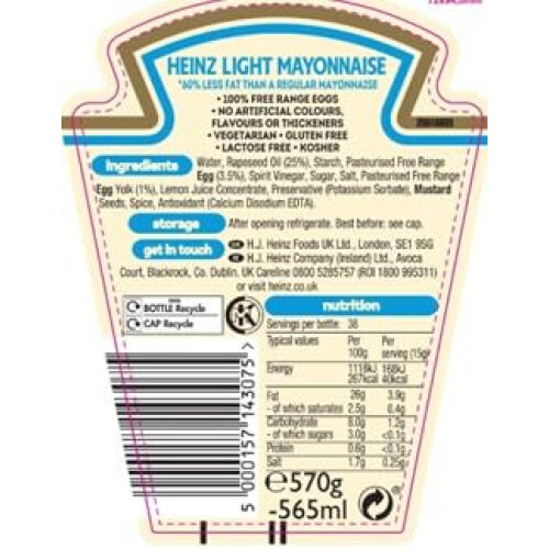 Heinz Heinz Mustard Mayonnaise 400g 2