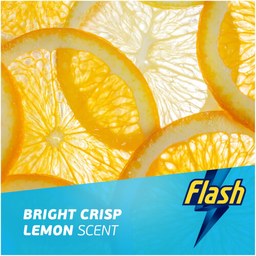 Flash Flash Spray Wipe Done Kitchen Cleaning Sprays, Crisp Lemon, 8 Litres