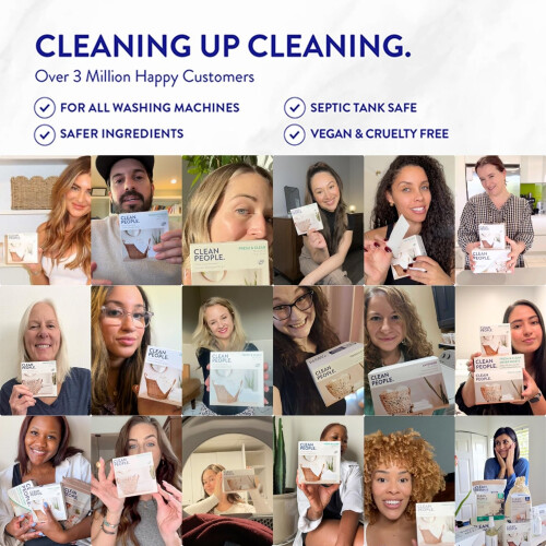 Clean People Laundry Washing Capsules - Recyclable Packaging, Hypoallergenic, St 2