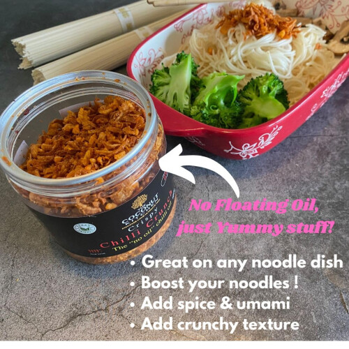 The Coconut Kitchen Chilli Crunch. Crispy Umami topping. 100g 2