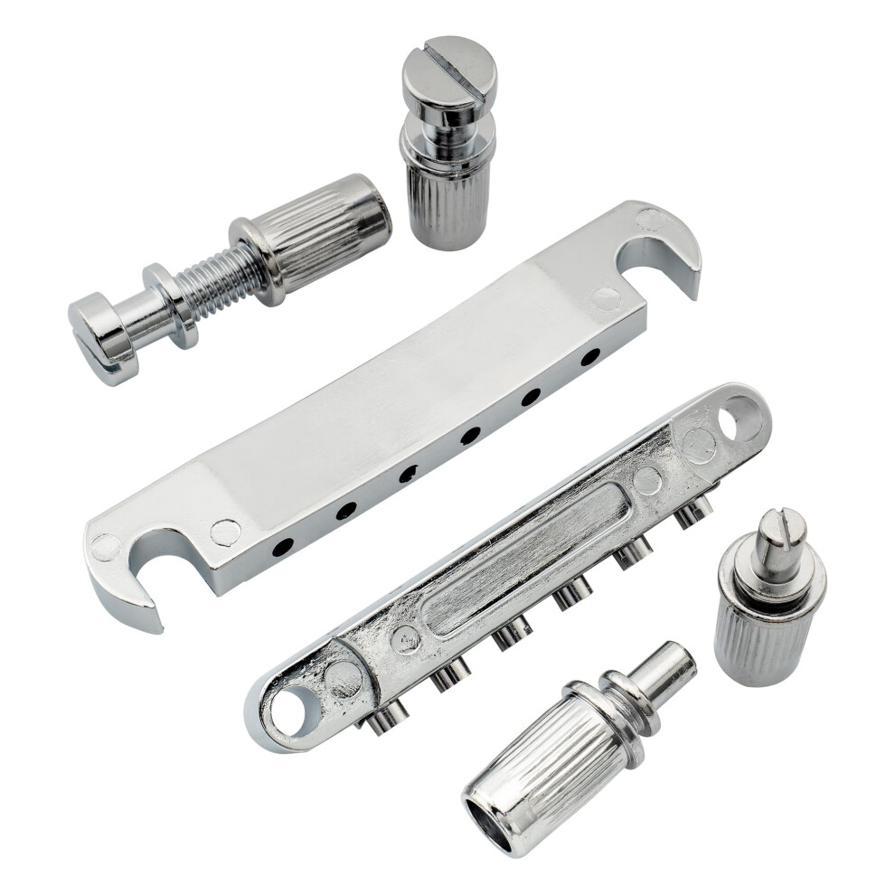Musiclily Basic Abr-1 Style Guitar Tune-O-Matic Bridge And Stop Bar Ta