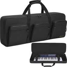 49 Key Keyboard Gig Bag Case, Portable Padded Electric Piano Keyboard