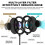 Microphone Pop Filter,Aokeo Mic Mask Shield,Three-layer Wind Pop Screen With Flexible 360 Gooseneck Clip Stabilizing Arm For All Microphone 2