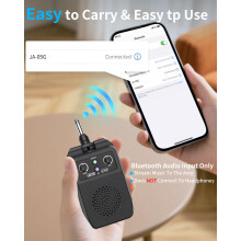 JOYO Mini Guitar Amp 5W Portable - Rechargeable Bluetooth Combo Amplifier with Built-in Effects (Clean, Overdrive, Distortion, Reverb) Compact Practi