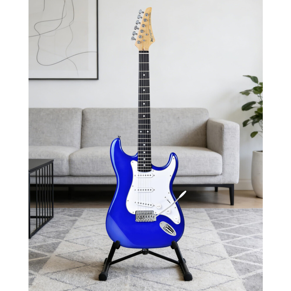 Leo Jaymz Beginner Electric Guitar Complete Kit With Portable Amp, Pad