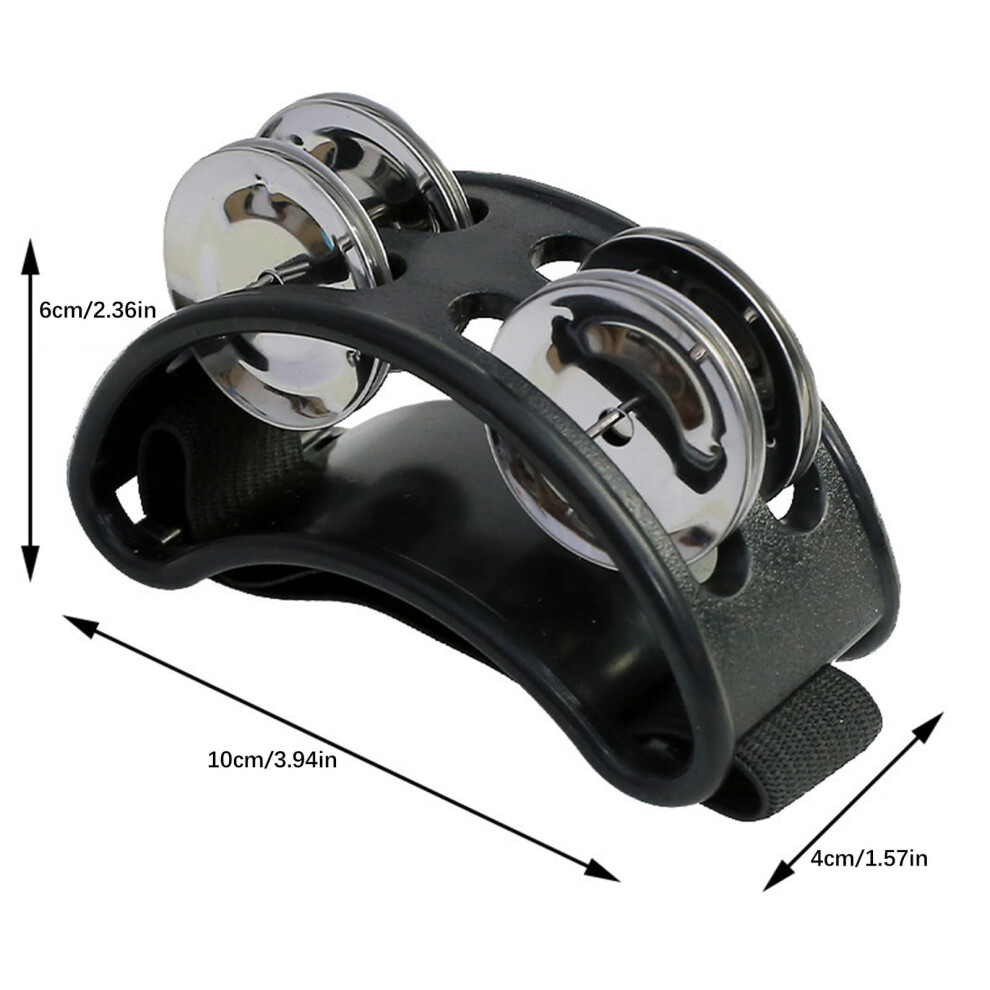 Helweet Foot Tambourine, Foot Shaker, Foot Drum, Percussion Musical Instrument