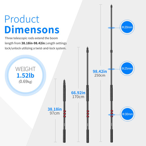 Neewer NEEWER NW-7000 Microphone Boom Arm 2