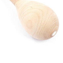 JIHUOO 10 Pcs Small Wooden Maracas Hand Percussion Rattles Unfinished Wood Music Maracas Wooden Rumba Shakers Percussion Instrument Mexican Fiesta Pa