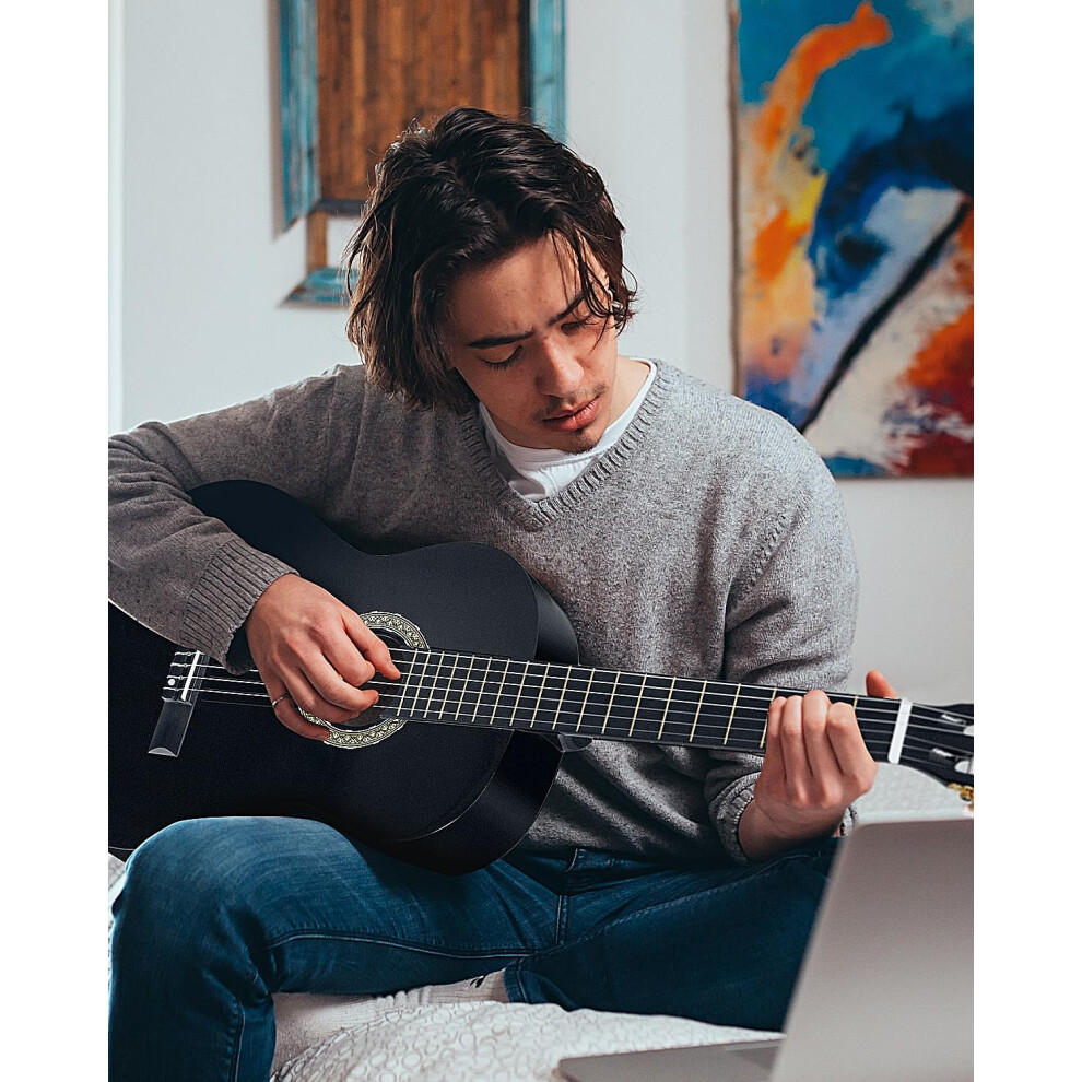 Winzz 4/4 Full Size Classical Guitar For Adults Teenager Students Begi