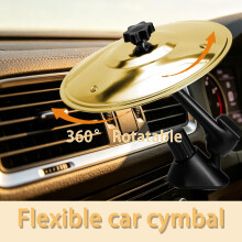 Car Cymbal, Car Symbol Drum for Vehicle Air Vent, Mini Car Drums with