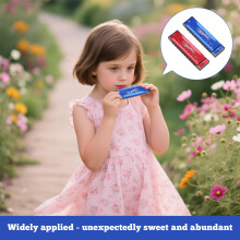 2 Pcs Harmonica Kids, Mouth Organ, 10 Hole 20 Tone Harmonica for Kids & Adults, Perfect Music Gift for Beginners and Performers (Red/Blue)