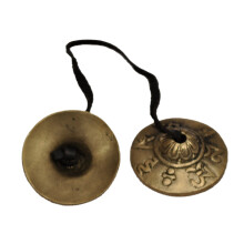 Dharma Mart - Tibetan Tingsha Cymbals Bell (Small) Om Mani Padme Hum/Gift