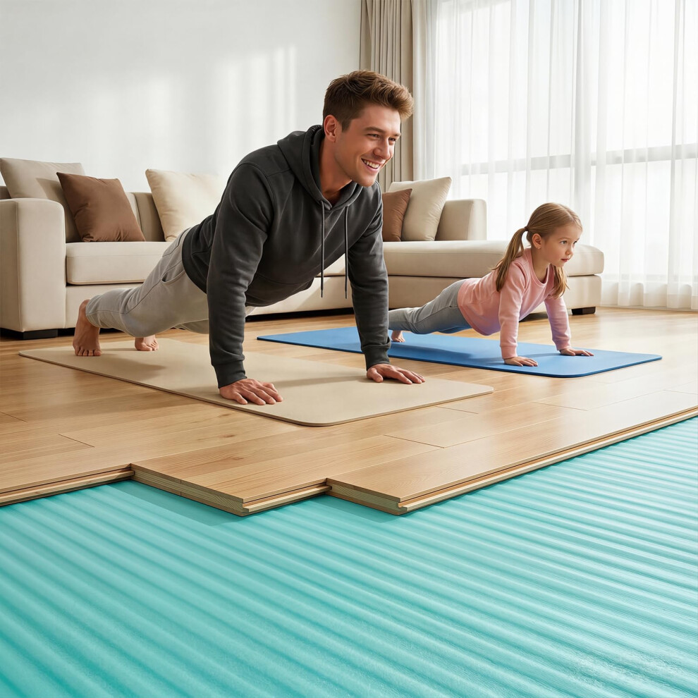 Inmozata Acoustic Silver Underlay For Wood Or Laminate Flooring，3Mm Fo