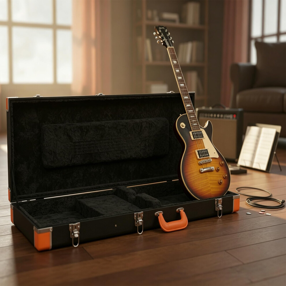 Hohiyo 41.7 Inches Electric Guitar Hard Shell Case Portable Square Gui