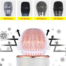 Aboiledy 200Pcs Disposable Microphone Cover,Handheld Microphone Windscreen for KTV Recording Studio Karaoke(Mixed Colors)