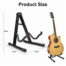Guitar Stand,Universal A Frame,Heavy Duty A-Frame, Foldable Portable Floor Stand,Fits All Guitars,Acoustic Electric & Bass Guitars,Lightweight Compac