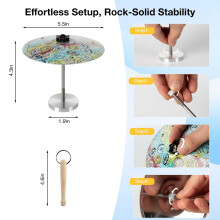 Desktop Cymbal,Mini Drum set Fun Crash Cymbal for Stress Relief,Great for Teens Adults Men Students Music(Crash Base Doughnut)