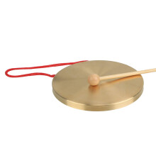 Mxfans Chapel Brass Copper Cymbals Percussion Dia15.4cm Alto Hand Gong With Roun