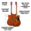 Fender Fender CD-60SCE Dreadnought Electro-Acoustic, All-Mahogany, with Built 2