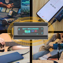 Durlo Guitar Audio Effects Interface, Portable Internal Recording Soun