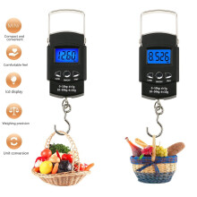 50Kg x 0.01Kg Elektronische Digitale Übergabe Taschenwaage 10G Tragbare Gepäck Reise Fischerei Skala Küchenhaken Balance Wiegen