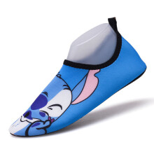 (Blue, 25) Quickdrying Summer Children Wading Shoes Diving Shoes Beach Swimming Shoes