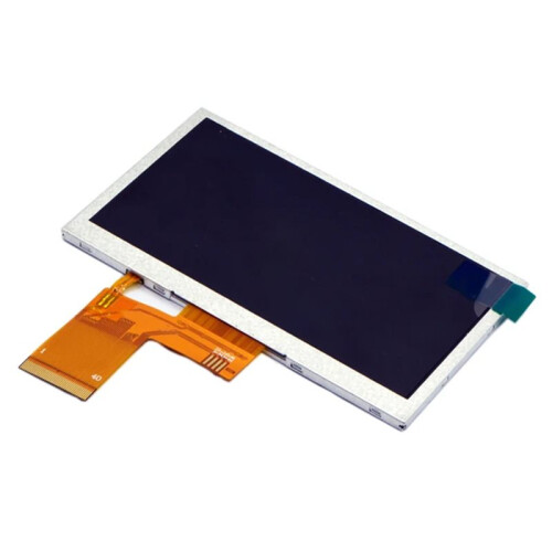 Módulo de Tela LCD TFT de 4,3 Polegadas, 480xRGBx272 com Driver ILI6485D, Brilho de 350 Nits, Sem Toque 2