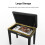 Donner Piano Bench Keyboard Stool, Solid Hard Wooden Digital Piano Stool with Large Storage, Black 2