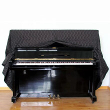 Cutfouwe Upright Piano Cover,Dustproof Moistureproof Piano Cover upright quilted black nylon vertical piano cover ,Thicken Resistant full upright pi