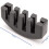 AKORD Rubber 4/4 Practice Mute for Violin - Black 2