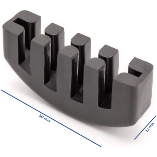 AKORD Rubber 4/4 Practice Mute for Violin - Black 1