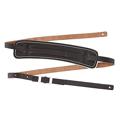 Fender Fender Standard Vintage Leather Strap - Black. Suitable for Electric, 1
