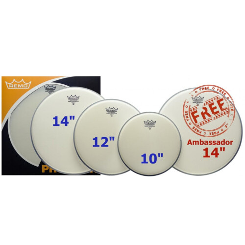 Remo PP0110BA Coated Ambassador Drumhead Prepack Set 1